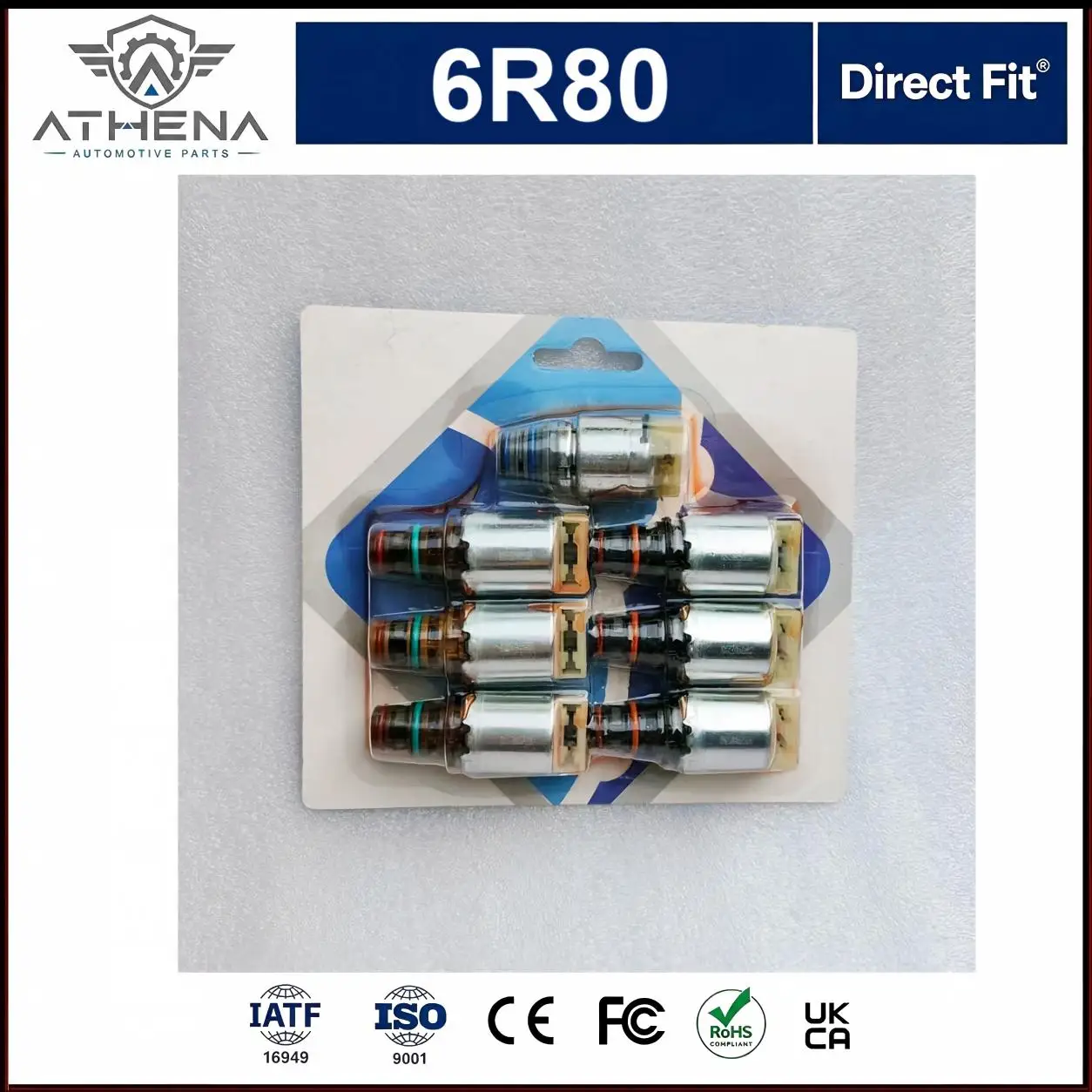 7PCS 6R80 Transmission Valve Body Solenoid Kit Fit Ford Explorer Ranger Mustang F-150 Everest Transit Territory 2011-2017