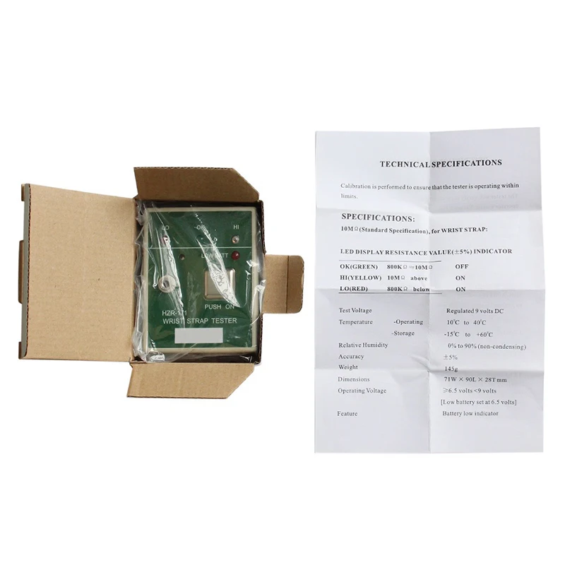 Anti static wrist strap tester HZR-171 static ring detector