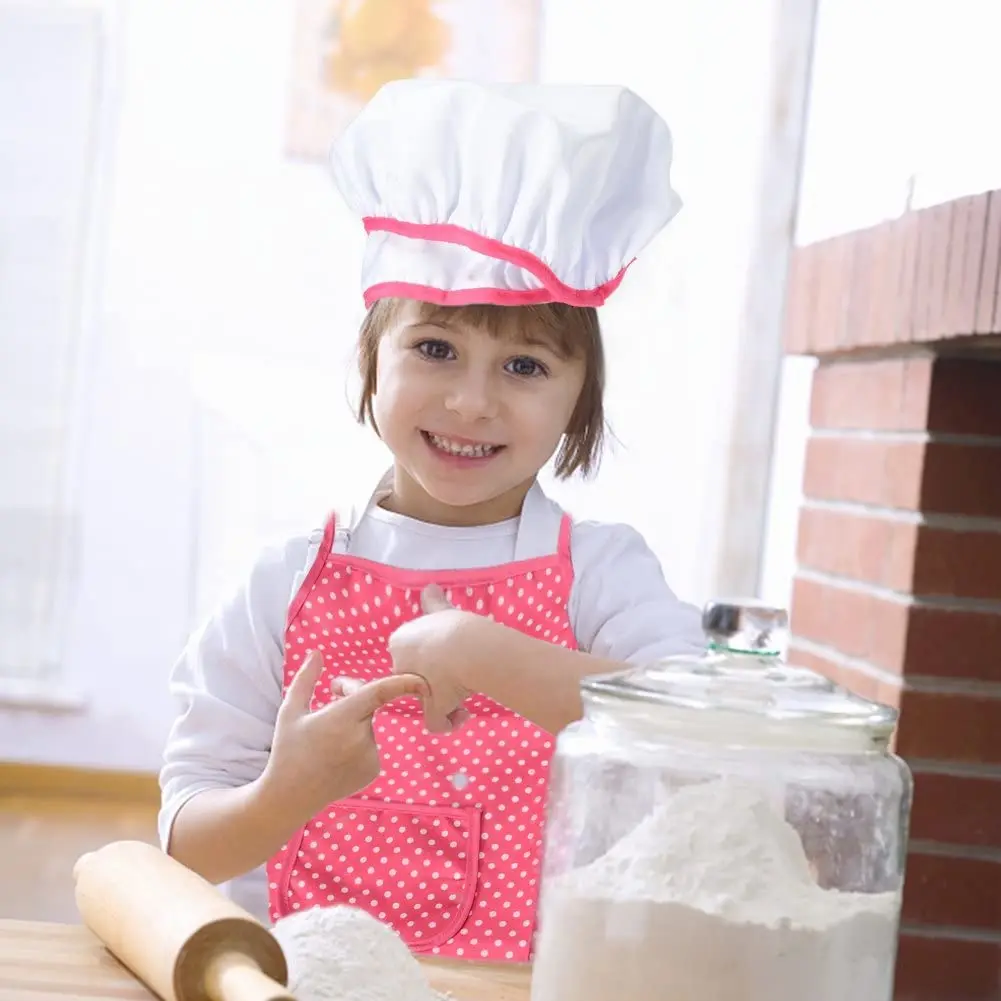 11PCS Kids Cooking Baking Set Chef Set, Includes Apron for Girls, Chef Hat. Mitt & Utensil Gifts for 3-10 Year Old Kids