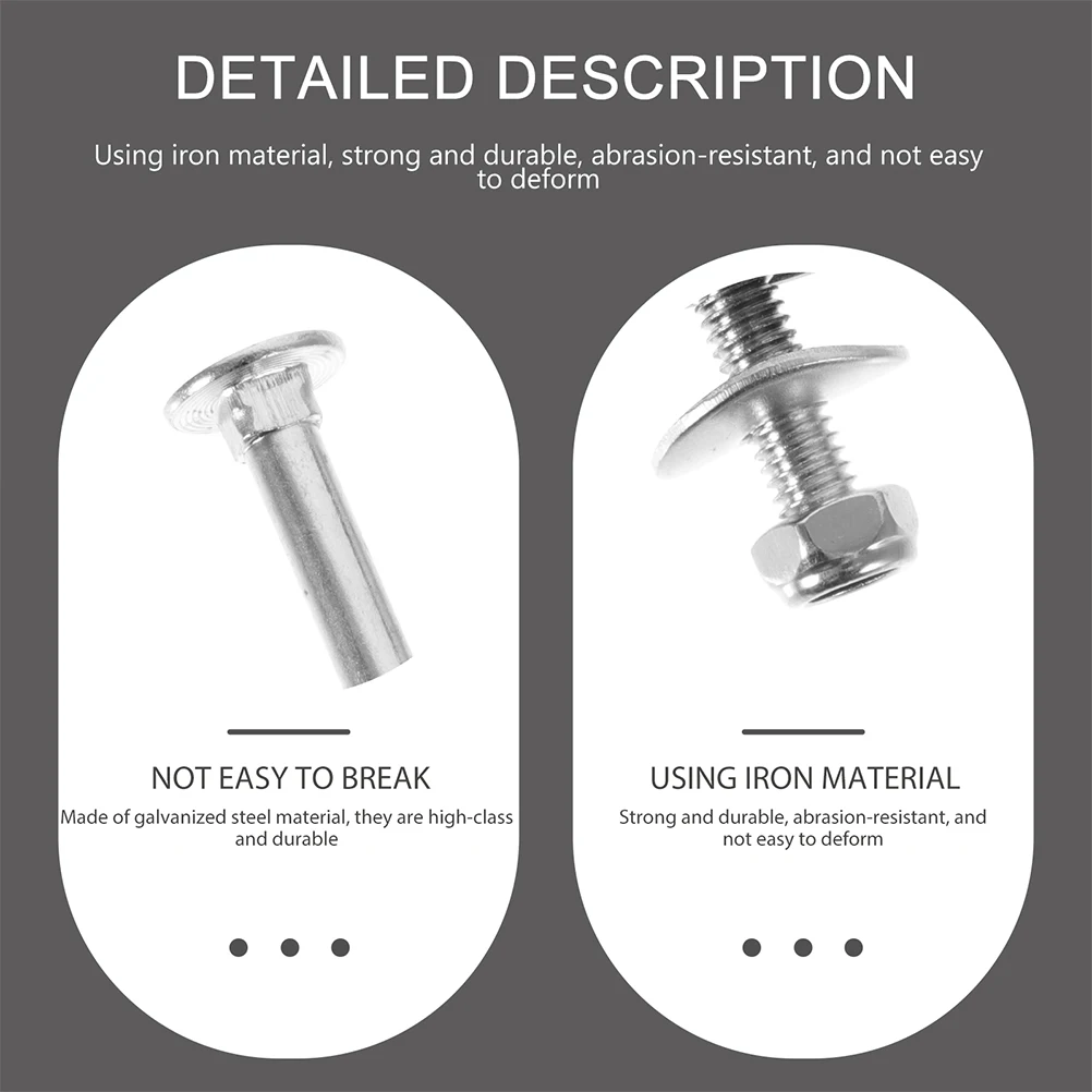 

Premium Galvanized Steel Trampoline Screws Replacement Fixation Parts Sturdy Easy Installation for Kids Jumping Safety