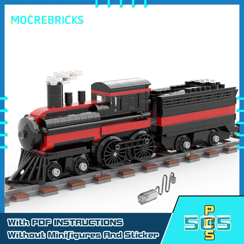 

City Series Steam Locomotive RC Train MOC Building Blocks Electric Motor Model High-Tech Assembly Bricks Toys Kid's Holiday Gift