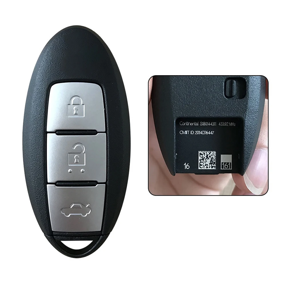 3 Buttons FCCID:S180144311 433mhz 4A Chip Car Key Fob Remote Control for NISSAN ALTIMA/Maxima/TEANA 2017