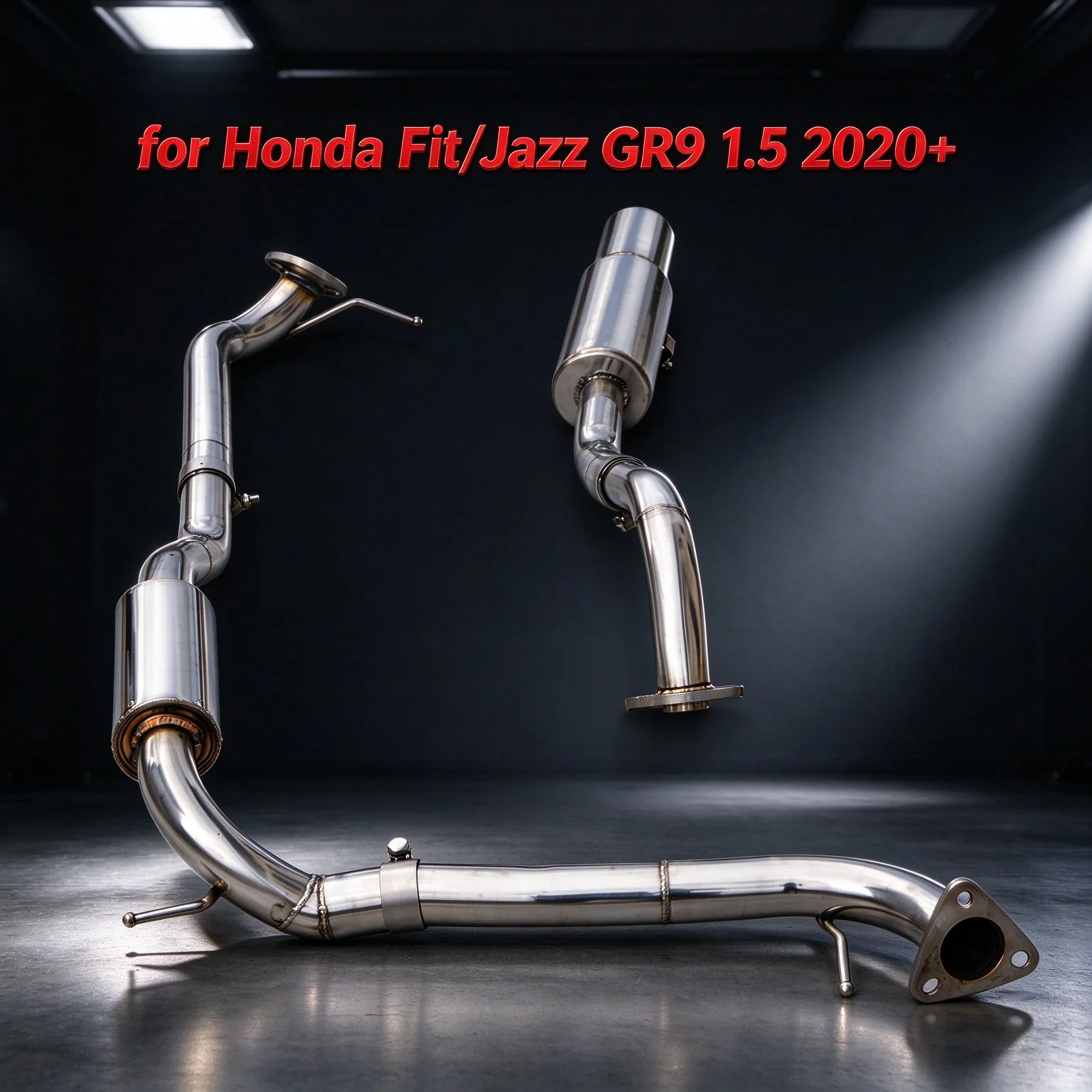Catback Exhaust System for Honda Fit Jazz GR9 1.5L 2020+ Stainless Steel High Performance Muffler Mid Rear Section Sport Racing