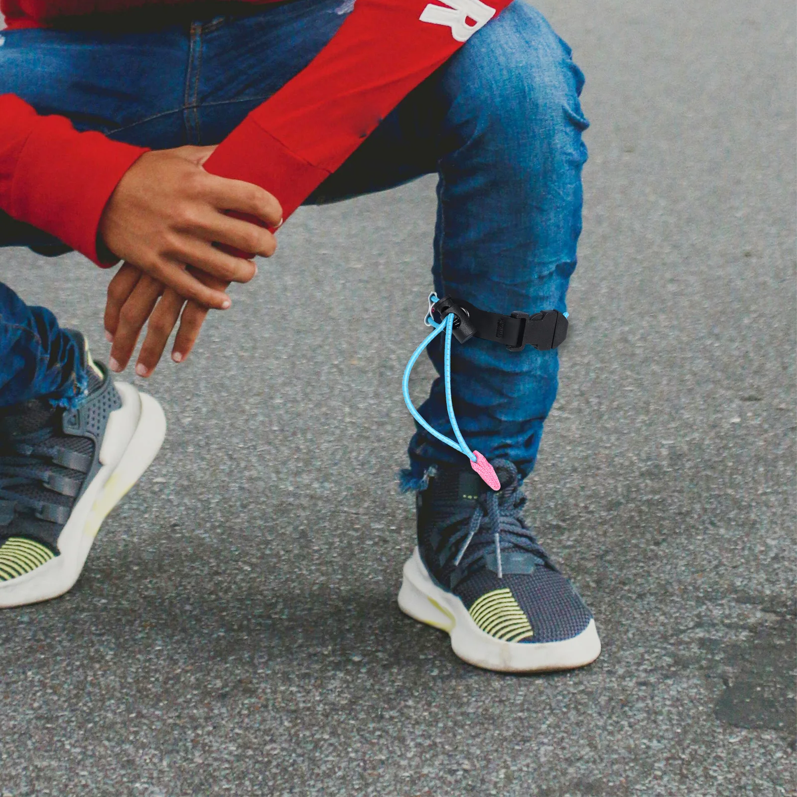 2 قطعة العصابات العاكسة الدراجات بانت كليب مطاطا الساق الأشرطة ليلة تشغيل السلامة الرؤية الدراجة الكاحل العصابات في الهواء الطلق