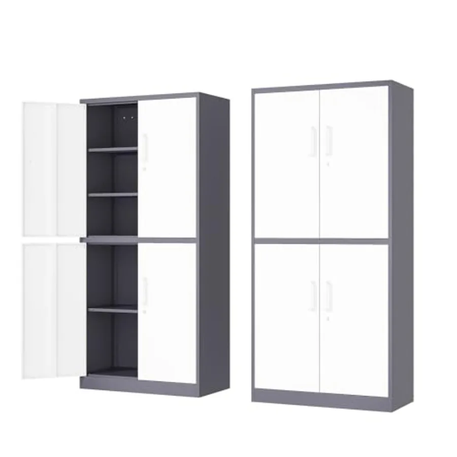 71' Metal Storage - Lockable File Cabinet with Doors Shees -/ Steel for Garage, Home, Office