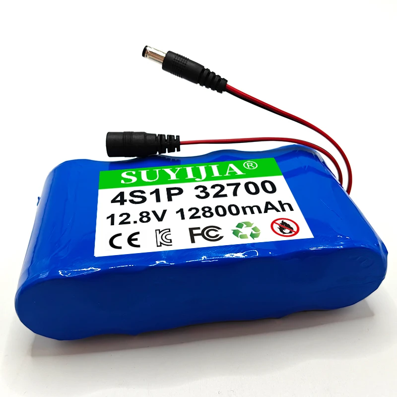 12.8V Lithium Iron Phosphate Battery Pack 4S1P 12800mAh BMS Protection DC Sub-assembly/XT60/SM/XT30/JST/T/2Line Interface