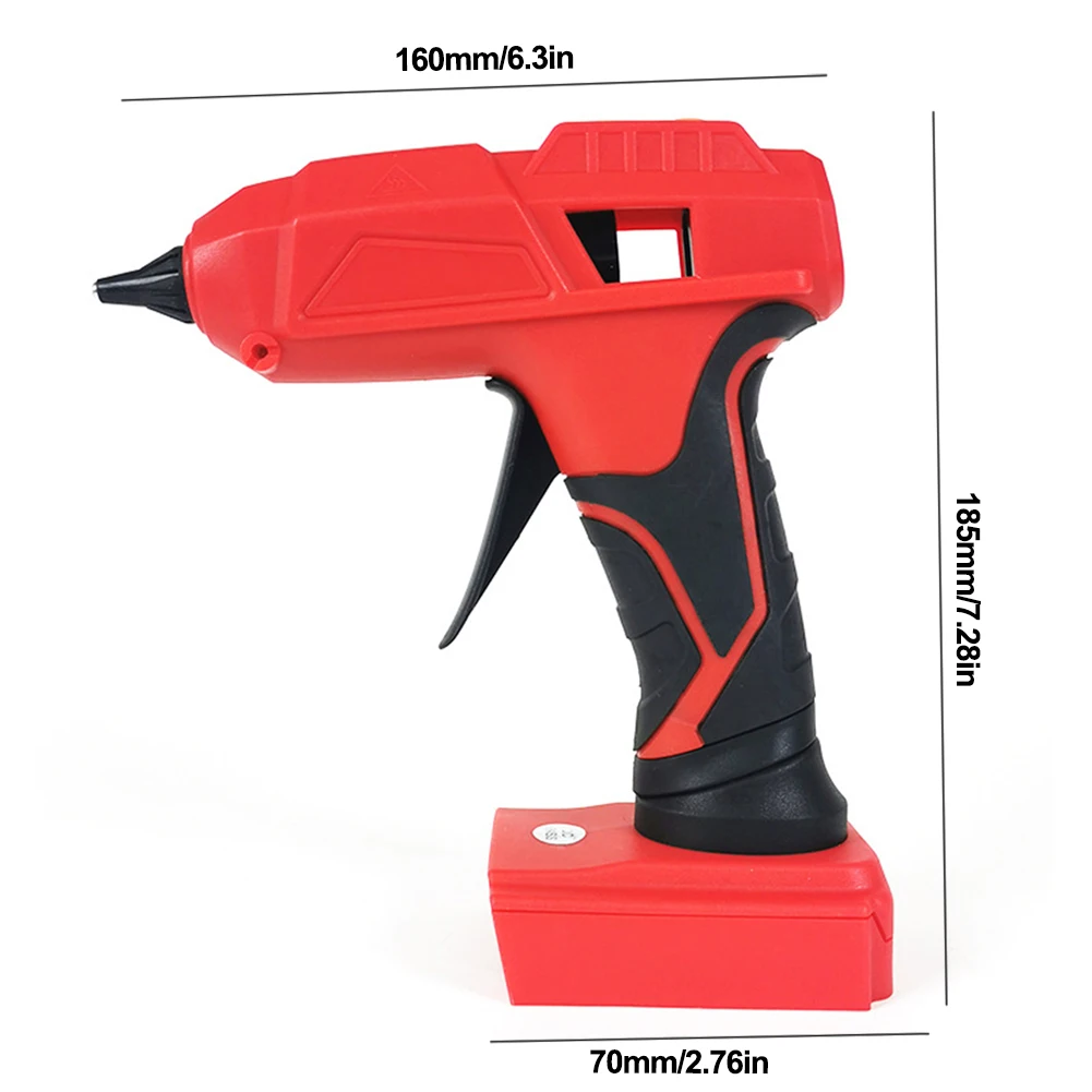 Imagem -06 - Pistola de Cola Quente de Tamanho Completo 100w com Peças de Bastões de Cola Pistola de Cola Elétrica de Alta Temperatura Pistola de Cola Quente para Artes Artesanato e Diy