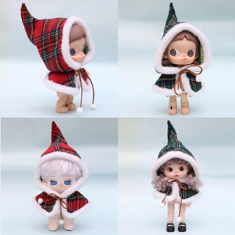 Compatible With Zsiga 1/8 Bjd Sister Gazi Cape & New Year Top Hat Set New Year Doll Outfit Set