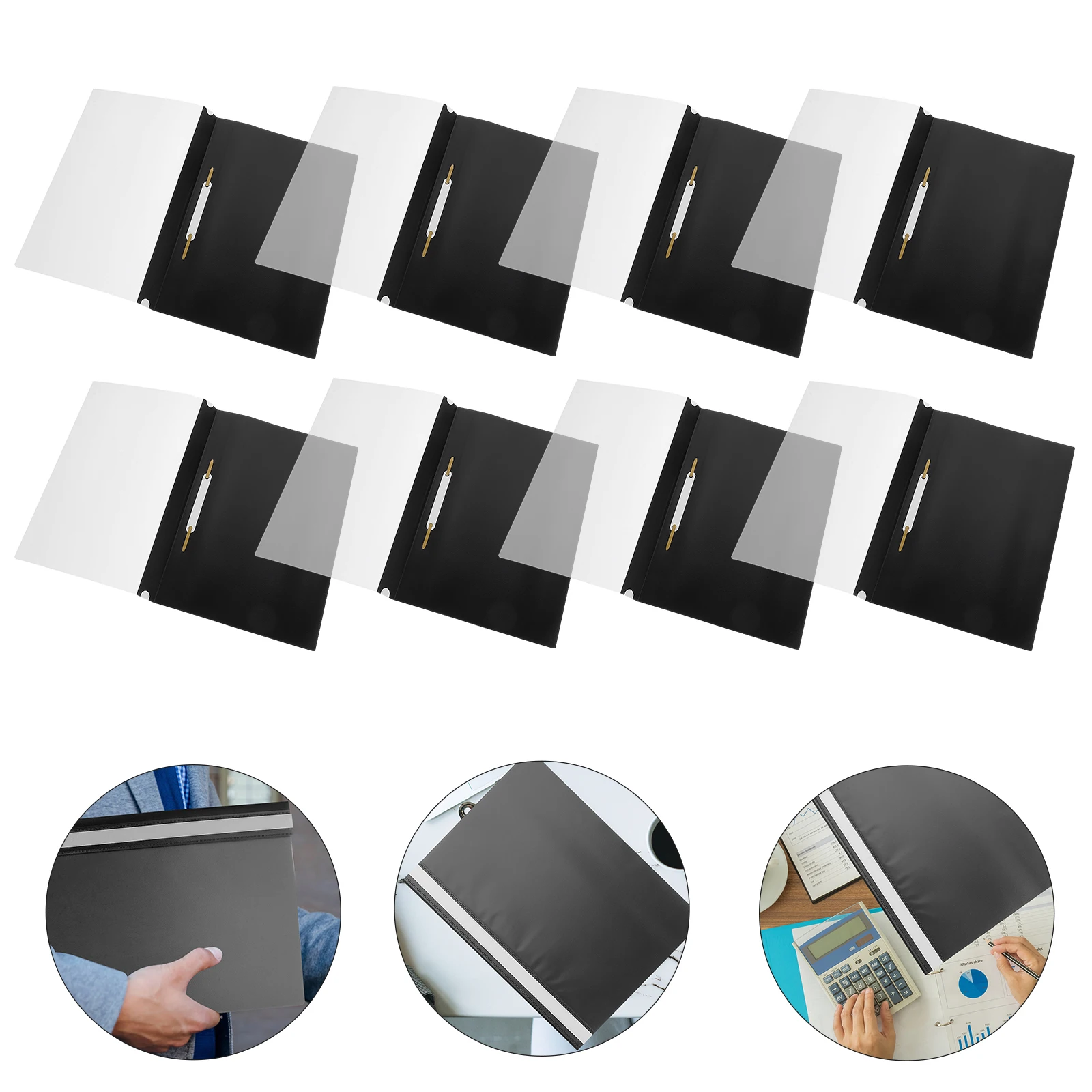 

15pcs Document Organizer File Folder A4 Size Paper Storage Office School Supplies Desktop Tidy Leaf Binder Student Use