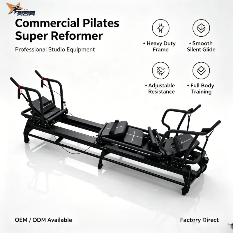 Commercial Studio Equipment Super Reformer Machine For Core Strength Balance And Flexibility Training