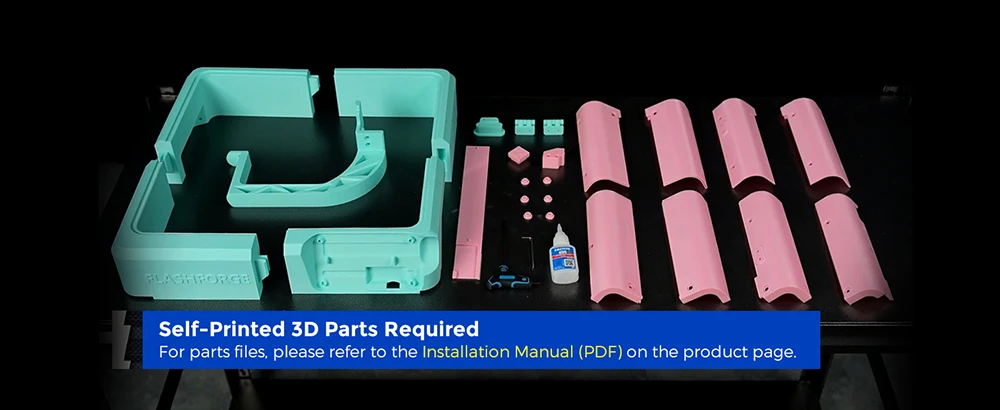 FLASHFORGE Gehäuse-Panel-Kit für Adventurer 5M 3D-Drucker-Teilekit. Machen Sie den leisen Druck – Detail 8