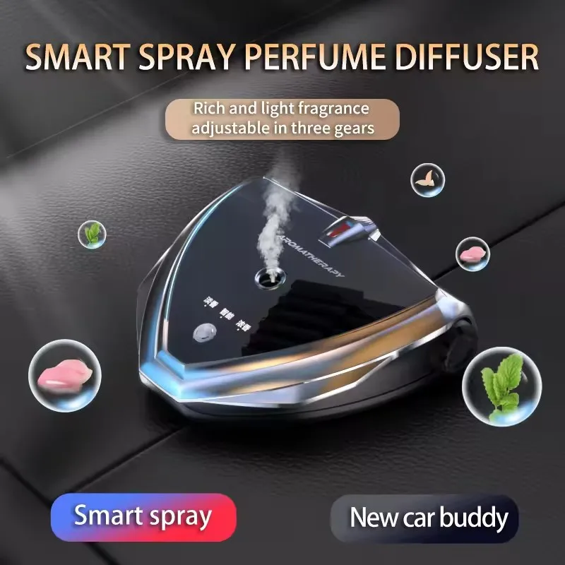 Spray aromático para coche mejorado, tecnología negra, placa de matrícula de estacionamiento, accesorios para asiento de Perfume de coche V868S