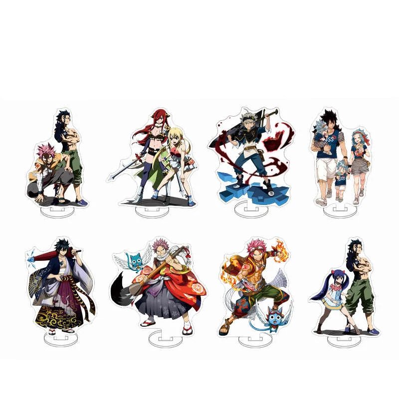 Hot Anime Fairy Tail: 100 Years Quest Acrylic Stand Model Figure Cosplay Plate Holder Topper Christmas Desk Decor Plate Gift