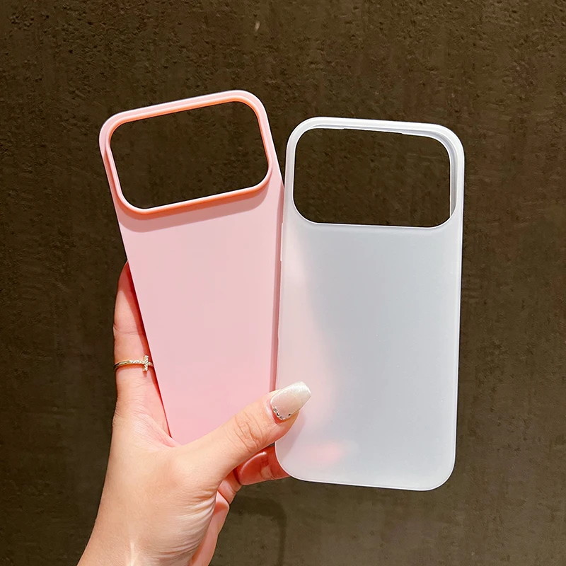 Luxury Candy Color Clear Matte Phone Case For iPhone 17 16 15 14 13 12 11 Pro Max Plus 17 Air Shockproof Bumper Soft Jelly Cover - náhled 4