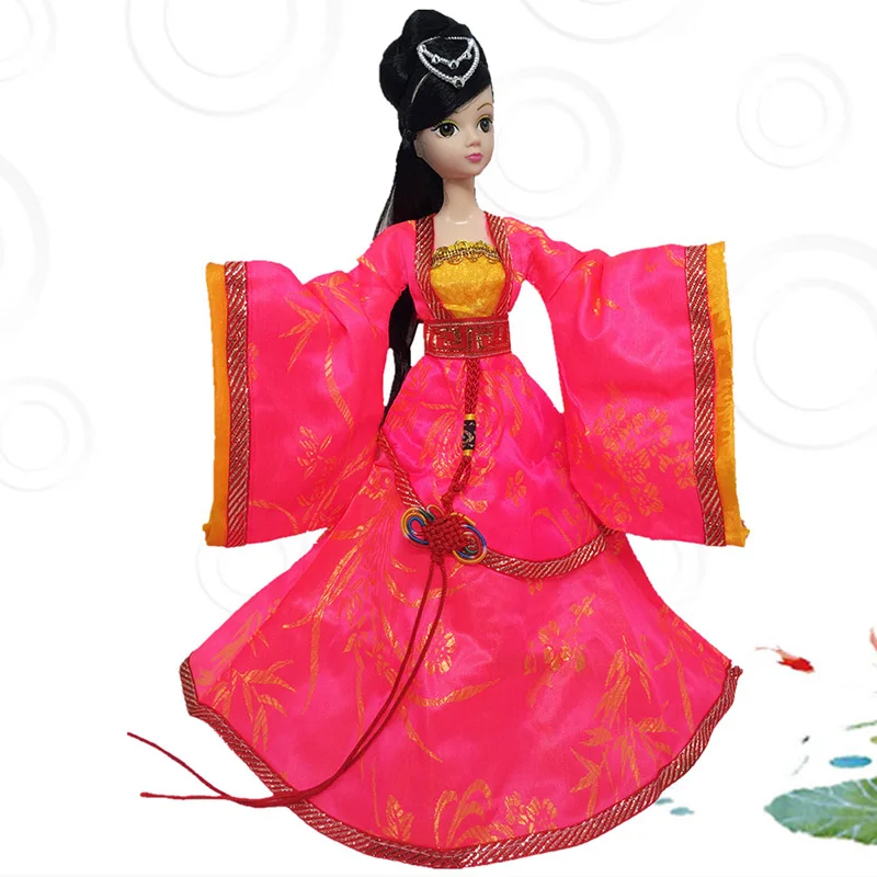 Chinese Style Clothes Suit for 30cm Doll Dress 11.5 Inch Doll Skirt Dress Up Accessories Girls Play House Toy