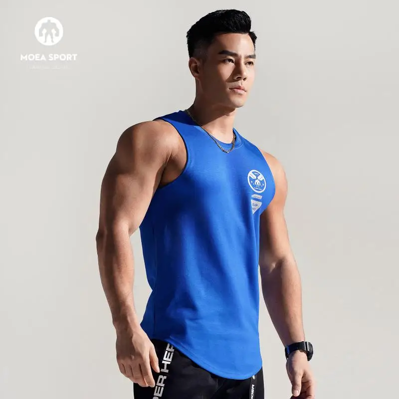DROZENO Sleeveless T-shirt Leisure Air Layer Waistcoat Men's Summer Training Fitness Vest Sports