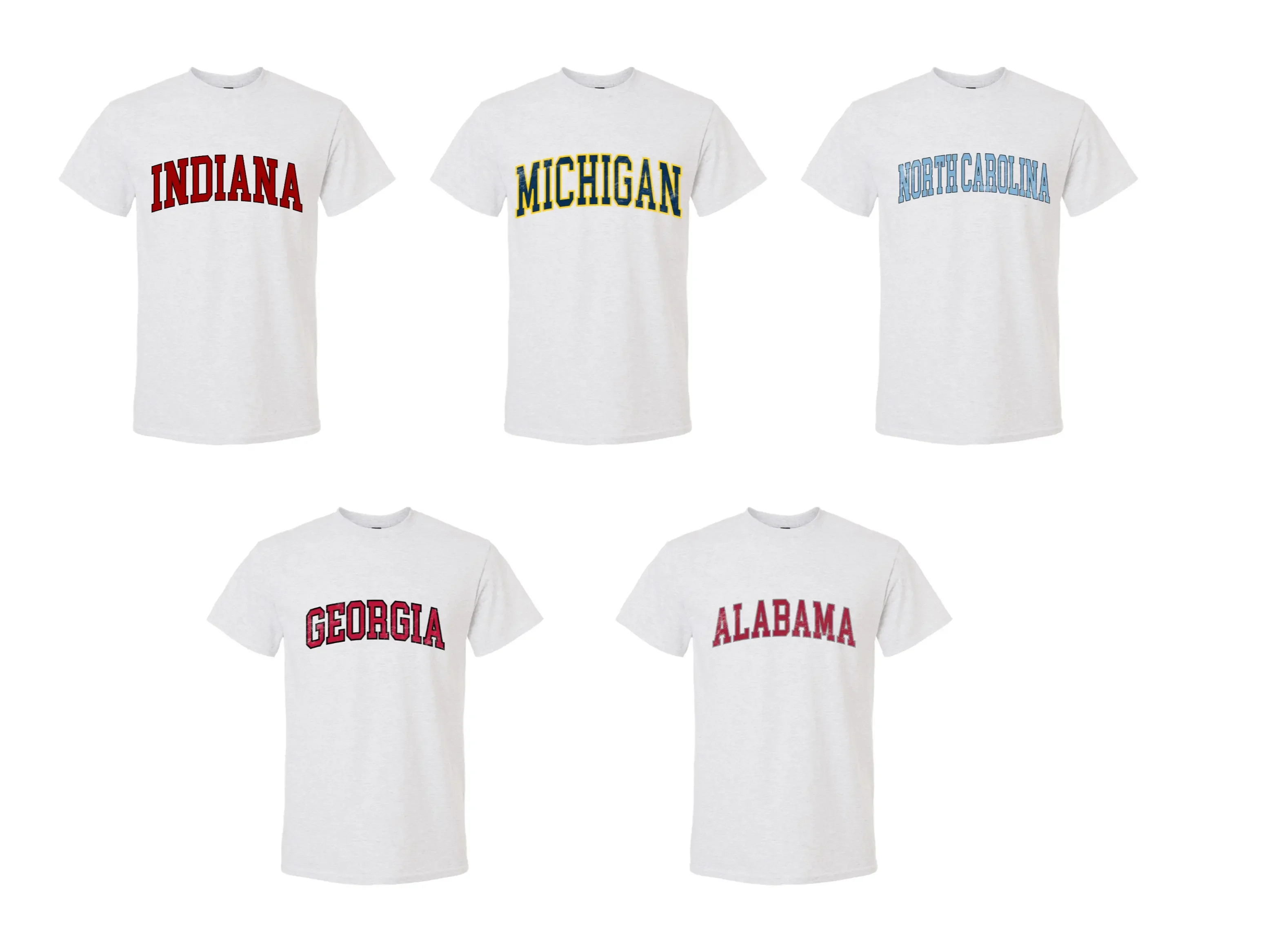 Vintage Varsity College T Shirt State Varsity T Shirt