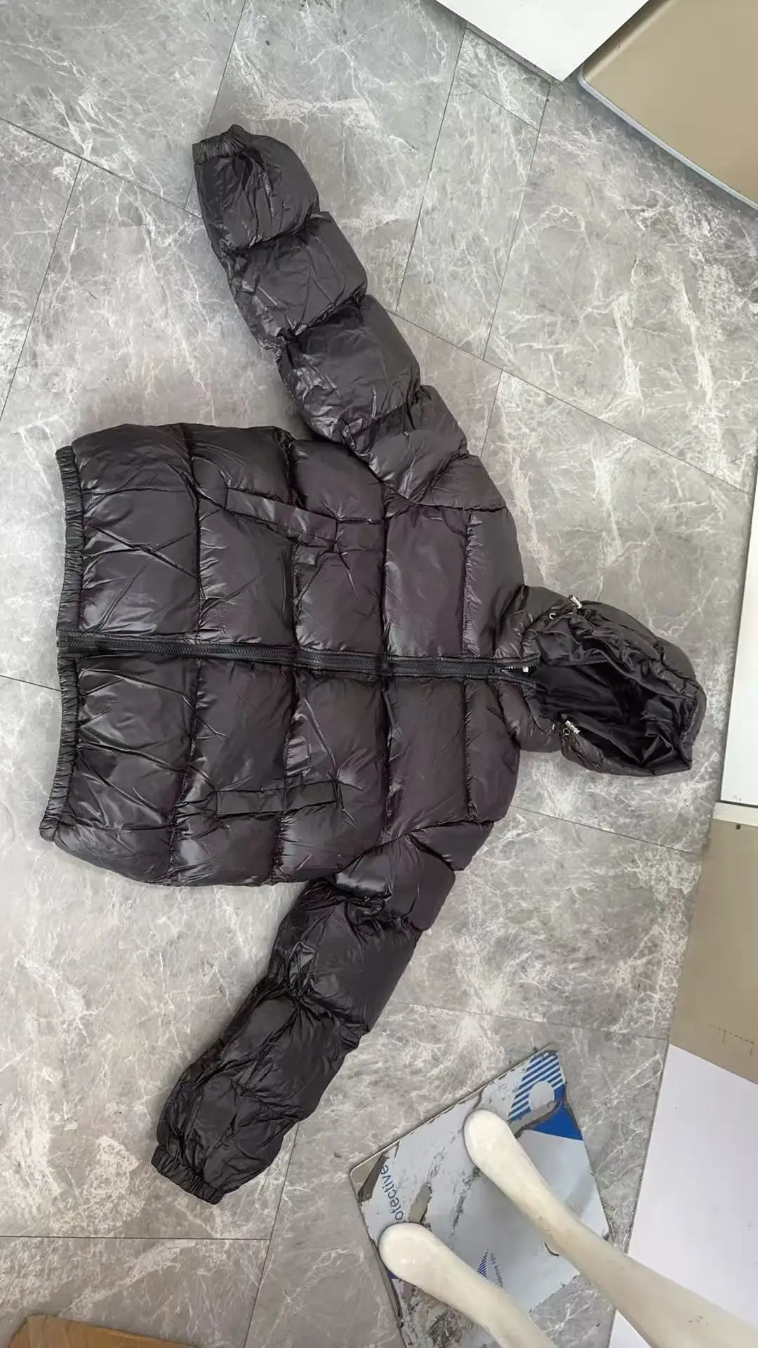 Autumn Winter New Men's Fashion Simple Cotton-padded Coats Casual Zipper Hooded Down Cotton Jackets Solid Cold-proof Warm Parkas