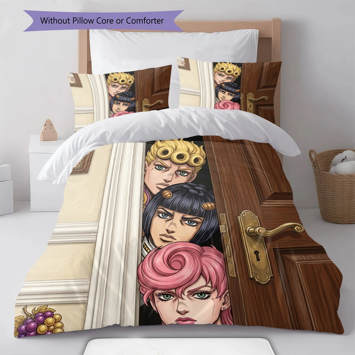 JoJos Bizarre Adventure Duvet Cover - Soft Cozy, Kids Bedding Gift, Extra Large  Multiple Sizes -HE97