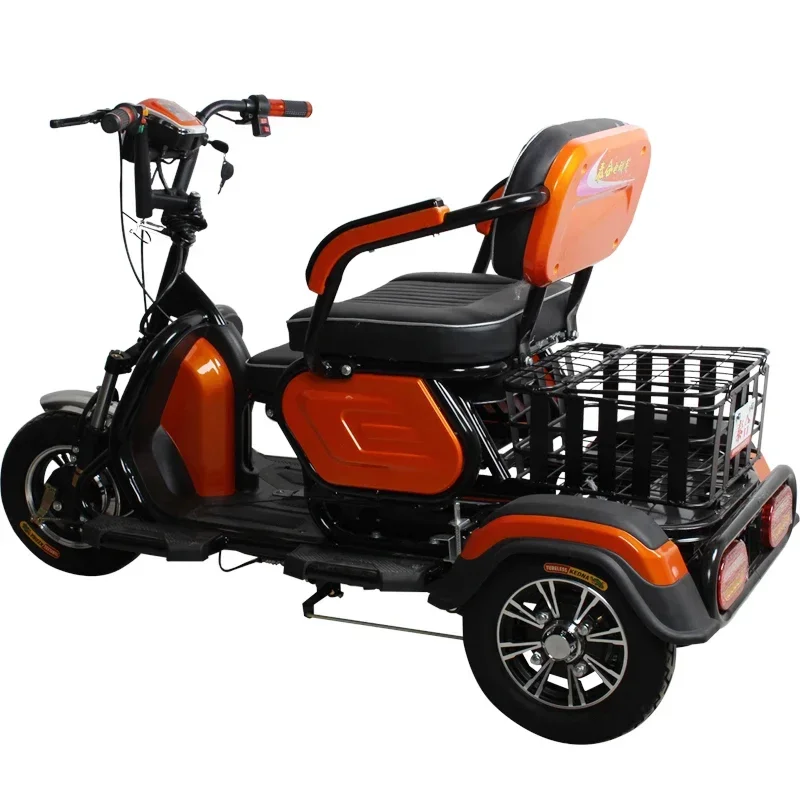 Electric tricycle to pick up and drop off children, adult household, new old people, old people and women, three-wheeled battery