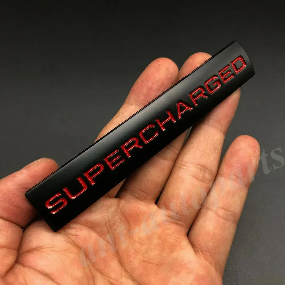 

Metal Supercharged Car Trunk Tailgate Emblem Badge Decals Sticker V6 V8 Sport