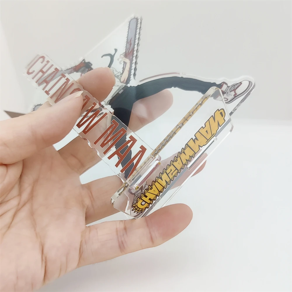 بالمنشار رجل لوحة زخارف مكتب Denji الدائمة Pochita نموذج جمع حلية الإكسسوارات ماكيما الاكريليك دمية هاياكاوا آكي هدية #2