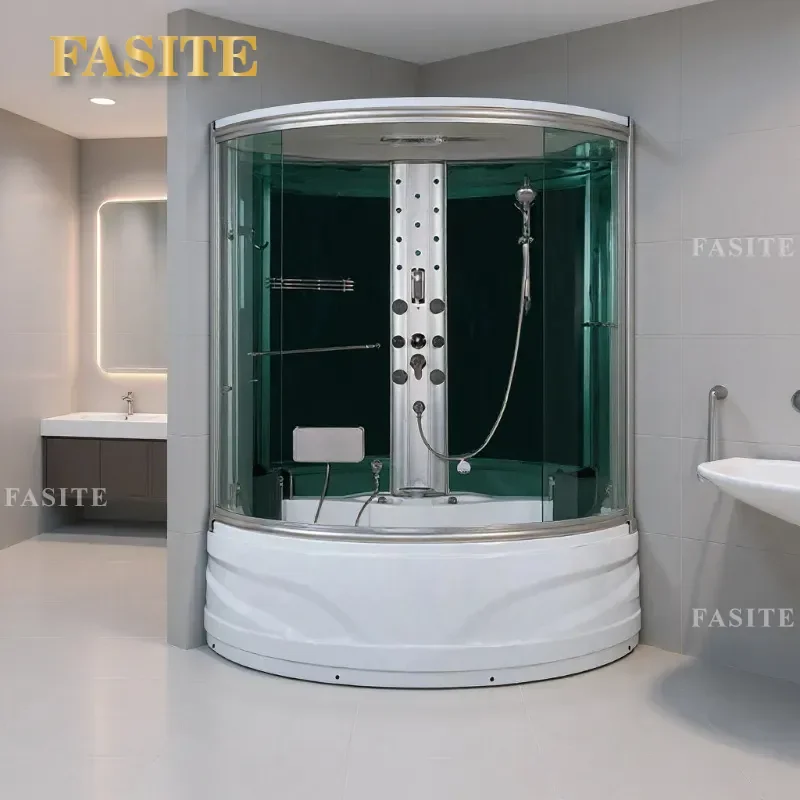 For Home Luxury Tempered Glass Integrated Shower Room Family Surf Massage Steam Room Foshan Directly From Manufacturer