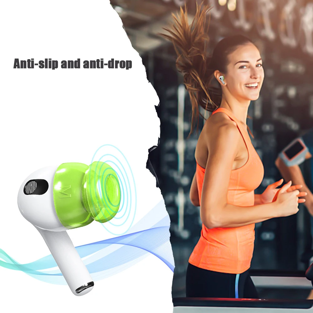 Per Airpods 1 2 3rd Custodia antipolvere sostituibile Auricolare Bluetooth Copertura antipolvere Sport Auricolari Suggerimenti per le orecchie TPU Custodia antigoccia Auricolare