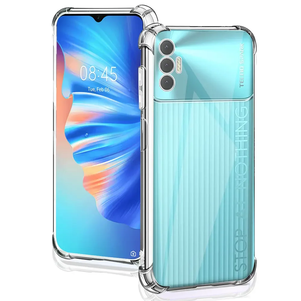 For Tecno Spark 8P Case Silicone Soft Shockproof Transparent Cover For Tecno Spark 8C Clear Cases For Tecno Spark 8P Funda Coque