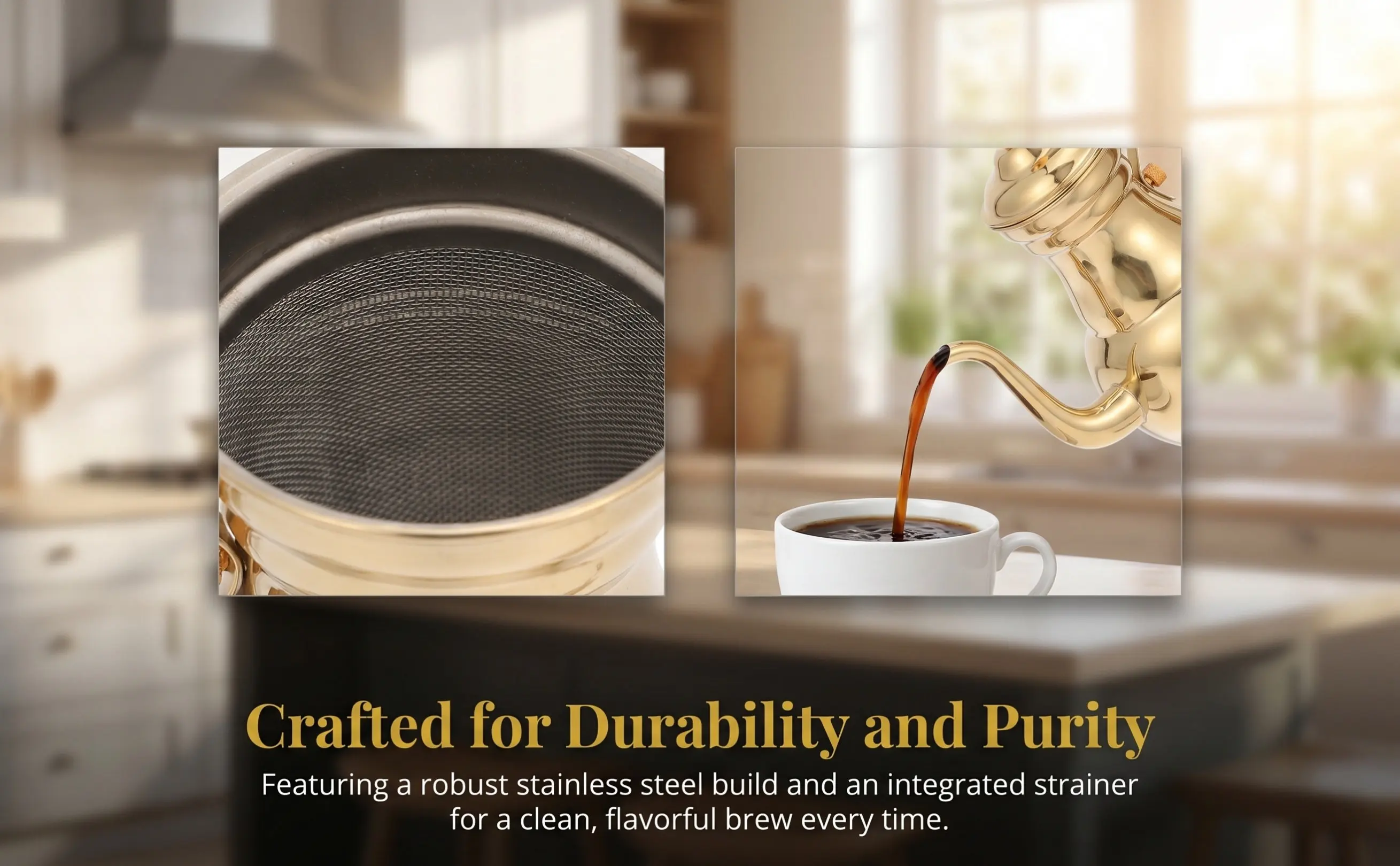 Cafetière en acier inoxydable avec filtre décoratif, bouilloire multifonction pour préparer le café, bec verseur long et étroit, pour usage domestique.