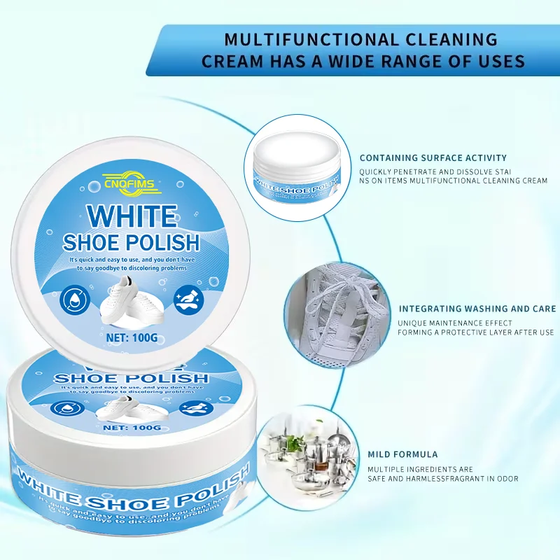جل تنظيف الأحذية متعدد الاستخدامات من Cnofims: تركيبة ثنائية الكربونات الصوديوم، أكسدة غير قابلة للغسل/مزيل البقع وإزالة الشحوم