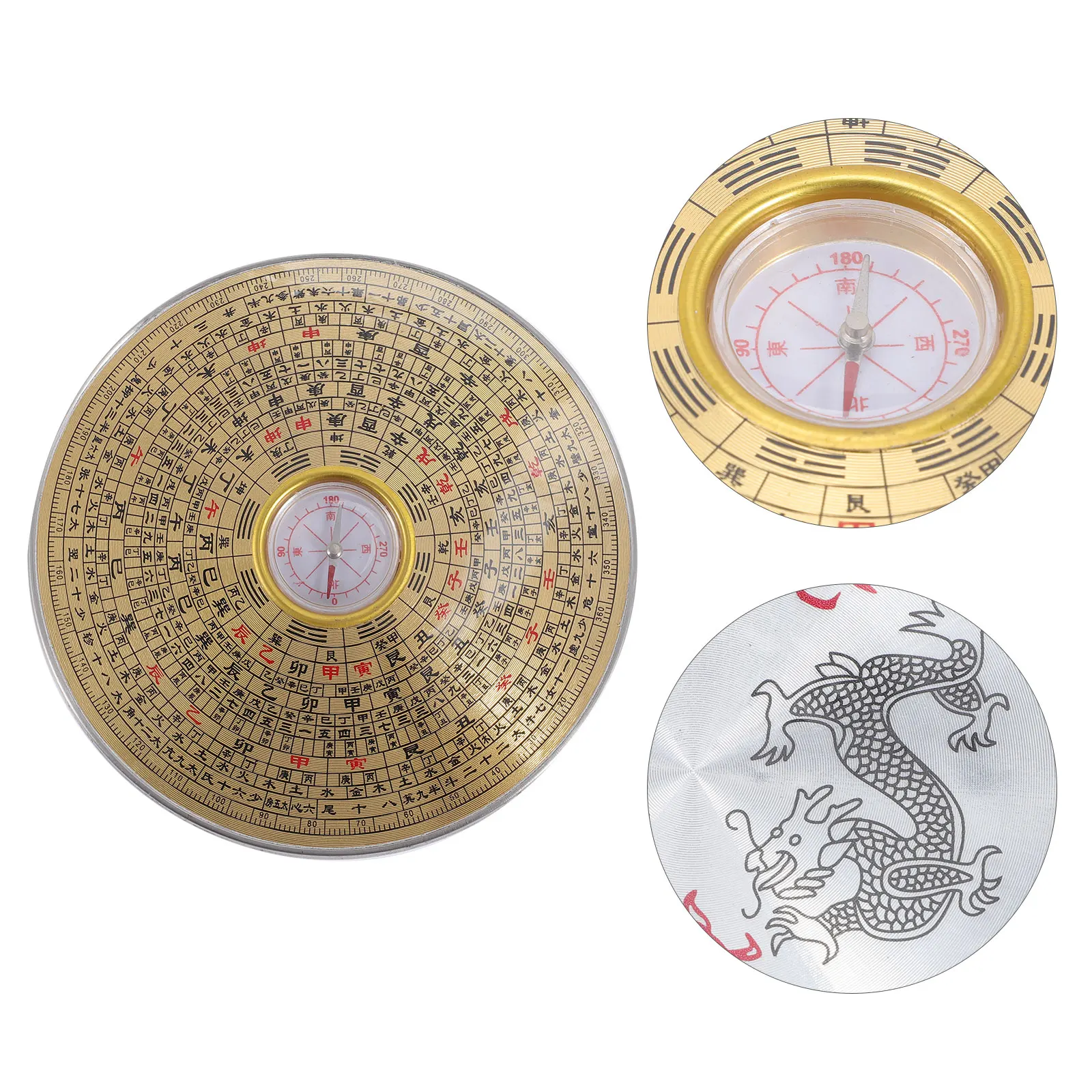 

Copper Vintage Style Chinese Traditional Portable Small Compass For Outdoor Hiking Camping Survival Gear Beam Compass