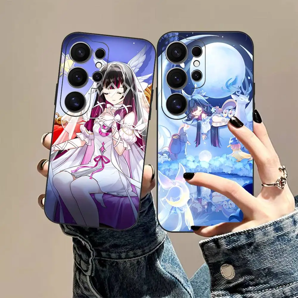 Genshin Impact Columbina Phone Case For Samsung S 24 Fe 25 Ultra Plus 20 Lite 21 30 22 23 24 22 Ultra 5G Fundas