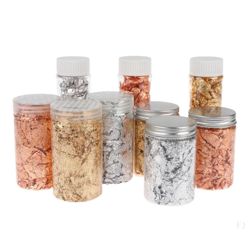 [YU]2/5/10g Foil Flakes Gold Foil Flakes Colorful Alloy Foil Flakes For Arts Nails Painting DIY Crafts Decor Jewelry Making