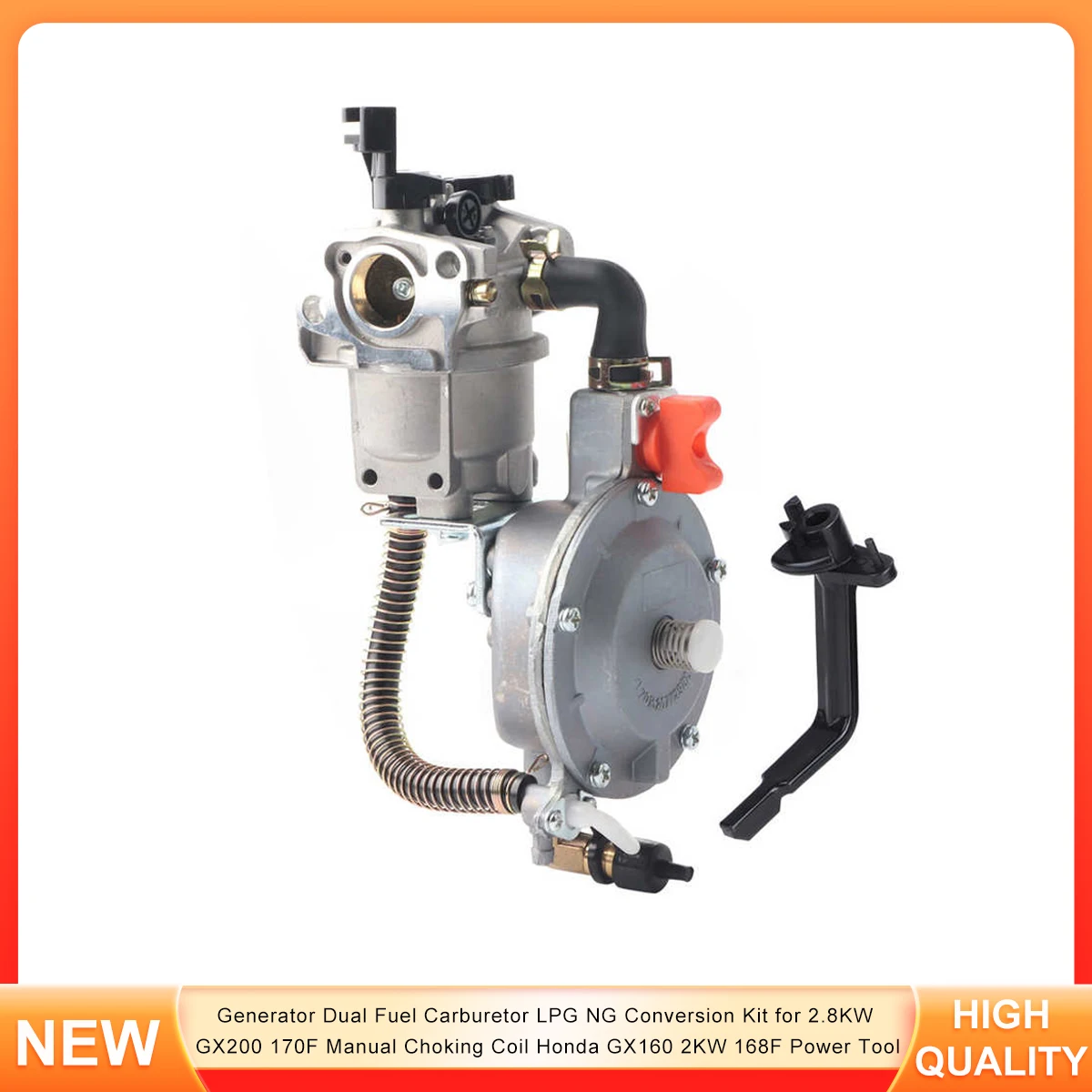 

Generator Dual Fuel Carburetor LPG NG Conversion Kit for 2.8KW GX200 170F Manual Choking Coil Honda GX160 2KW 168F Power Tool