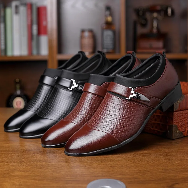

Men's Shoes Classic Business Dress Shoes British Pointed Formal Leather Shoe Luxury Wedding Shoes Fashion Casual Loafers for Men