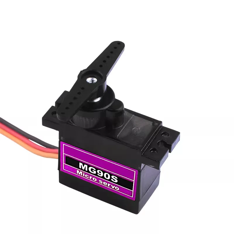Mg90S 9g Micro Servo Plastic Gear 180 Degree Non-Metal Gear Sg90 Compatible with Rc Model Car Arduino Servo Motor