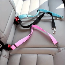 Retractable Pet Car Seat Belt - Secure Your Dog While Traveling - Adjustable Harness and Leash - Essential Car Travel Supplies