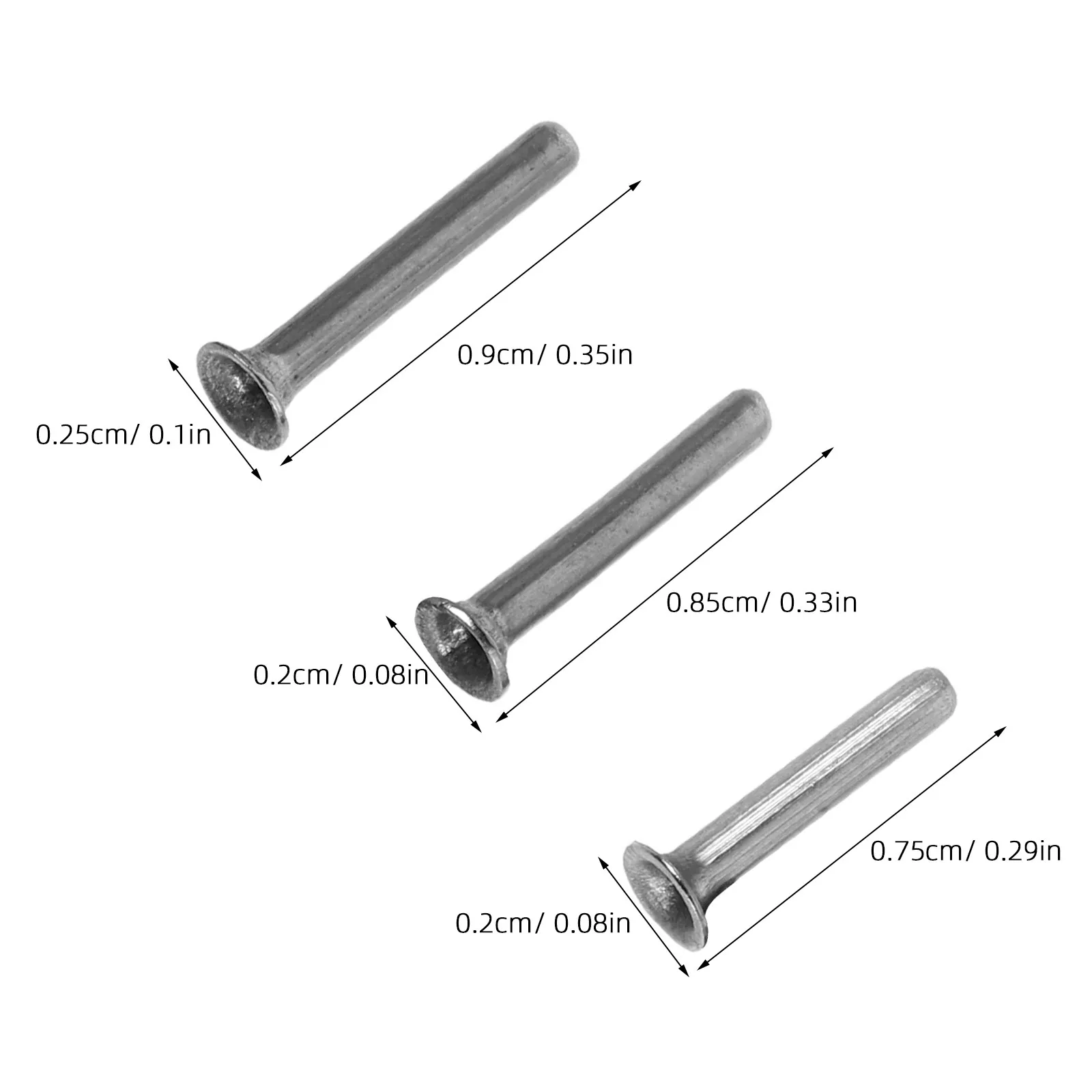 15Pcs Umbrella Repair Rivets Pins Metal Shaft Joint Fixing Kit DIY Folding Straight Umbrella Frame Parts Replacement Hardware