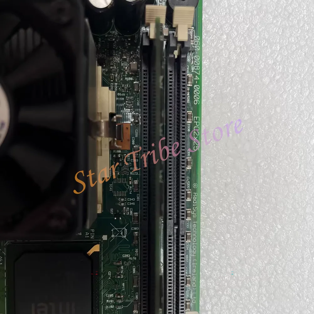 060-00874-0006 EPC2x25 لوحة كاملة الطول لوحة أم للكمبيوتر الصناعي مع مروحة ذاكرة الوصول العشوائي لوحدة المعالجة المركزية