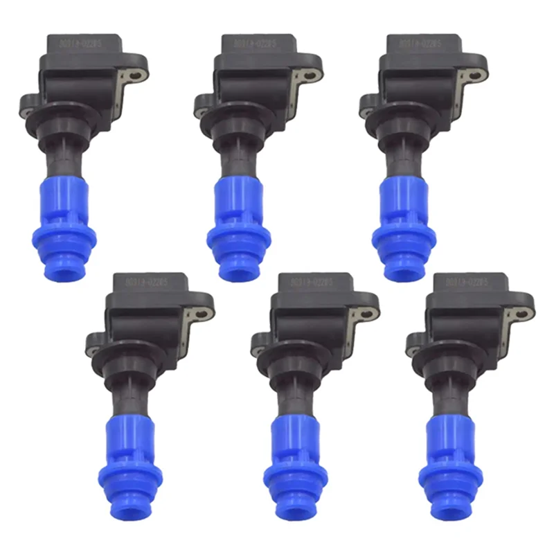 6 Pcs Auto Parts Ignition System Ignition Coils for Toyota SUPRA TWIN TURBO 90919-02205 9091903002 88921432 UF-386