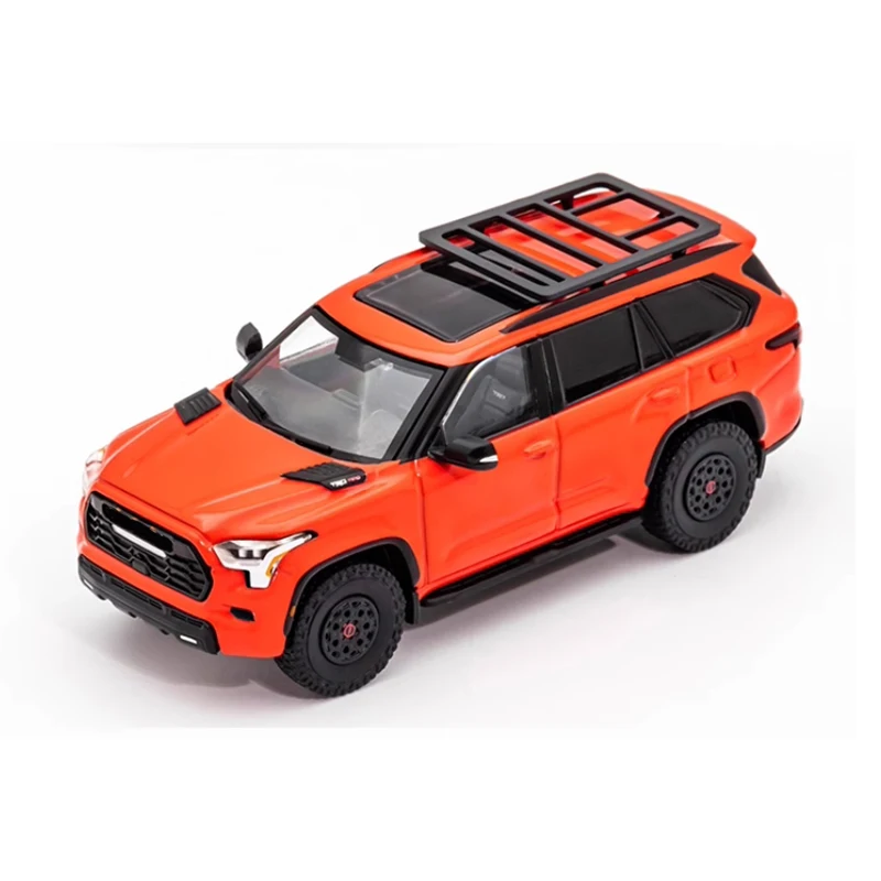 

Литая под давлением масштаб 1:64 Sequoia XK80 TRD Pro, модель автомобиля из сплава, готовый продукт, имитация игрушек, коллекция подарков, статическая модель