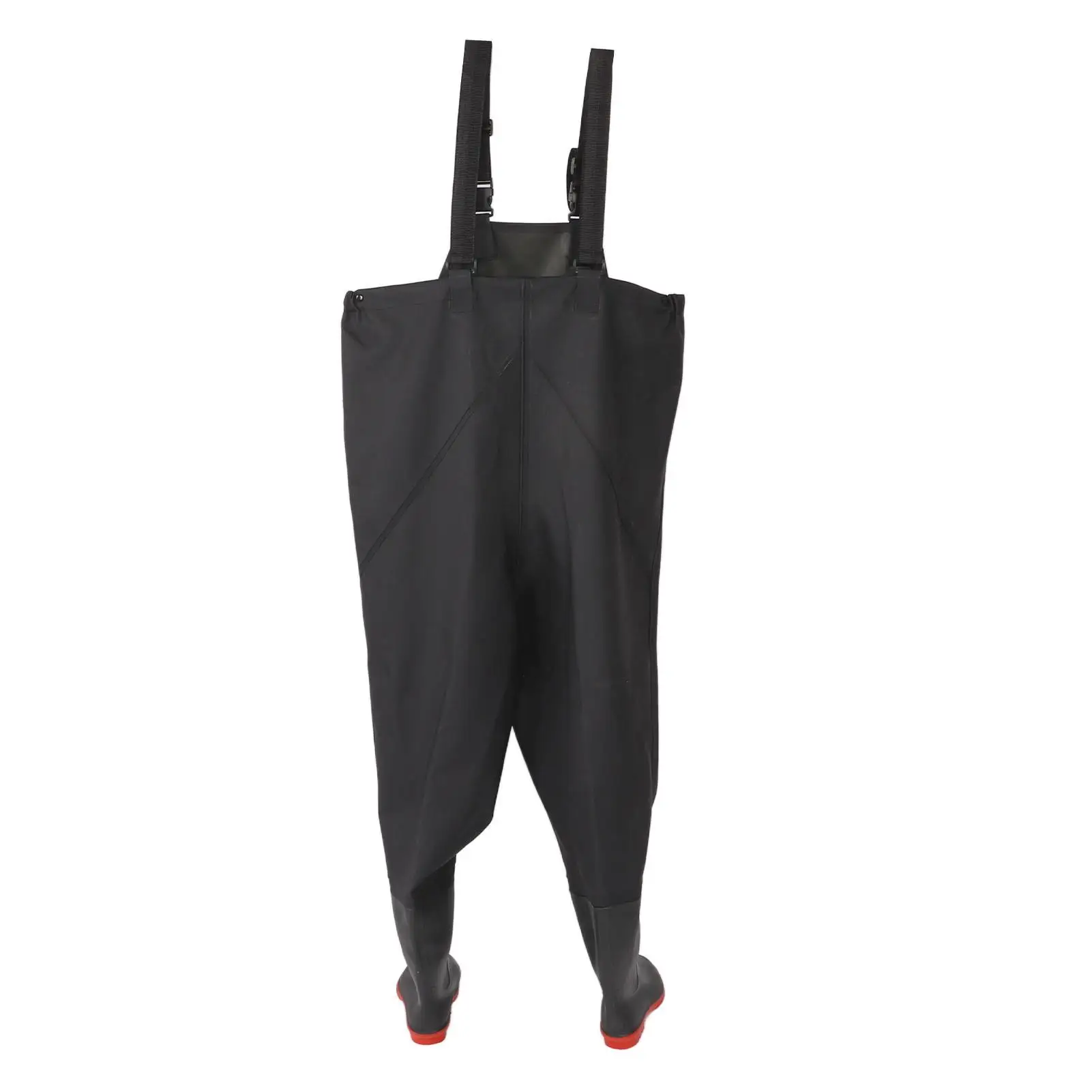 Durable Sealed Stocking Foot Fishing Waders - Comfortable, Flexible Chest Pants with Fixing Clip