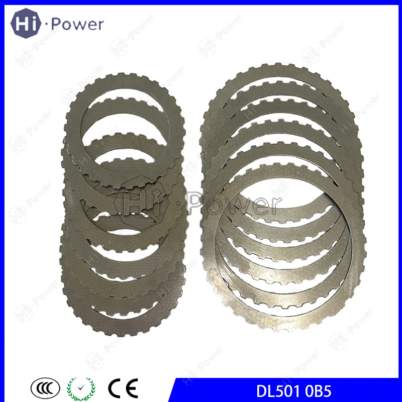 Kit de 12 Discos de Acero para Embrague de Transmisión Automática 0B5 DL501 para Audi A4 A5 A6 A7, Piezas de Caja de Cambios Automática DL501