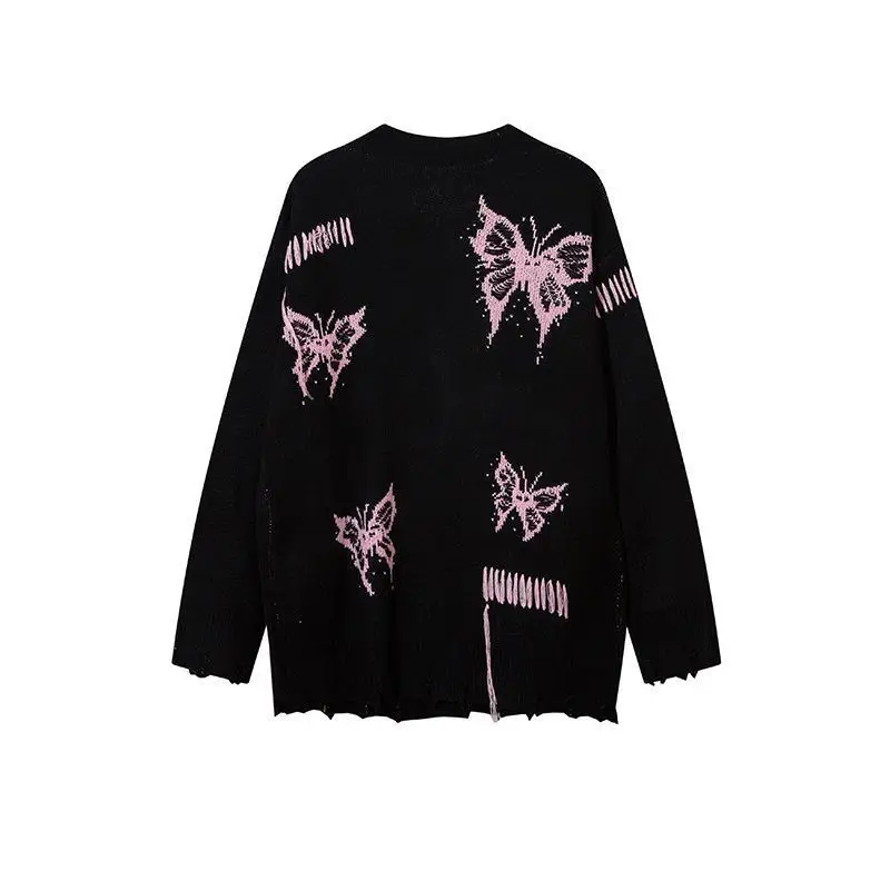 American Vintage Autumn Sweaters Casual Women Long Sleeve Sweater Kniited Jumpers Y2K Vintage Subculture Kawaii Girl Clothing