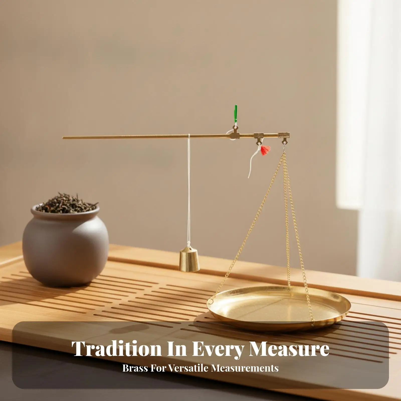 Vintage Style Kitchen Scale Copper Pan Mechanical Balance for Accurate Small Item Weighing