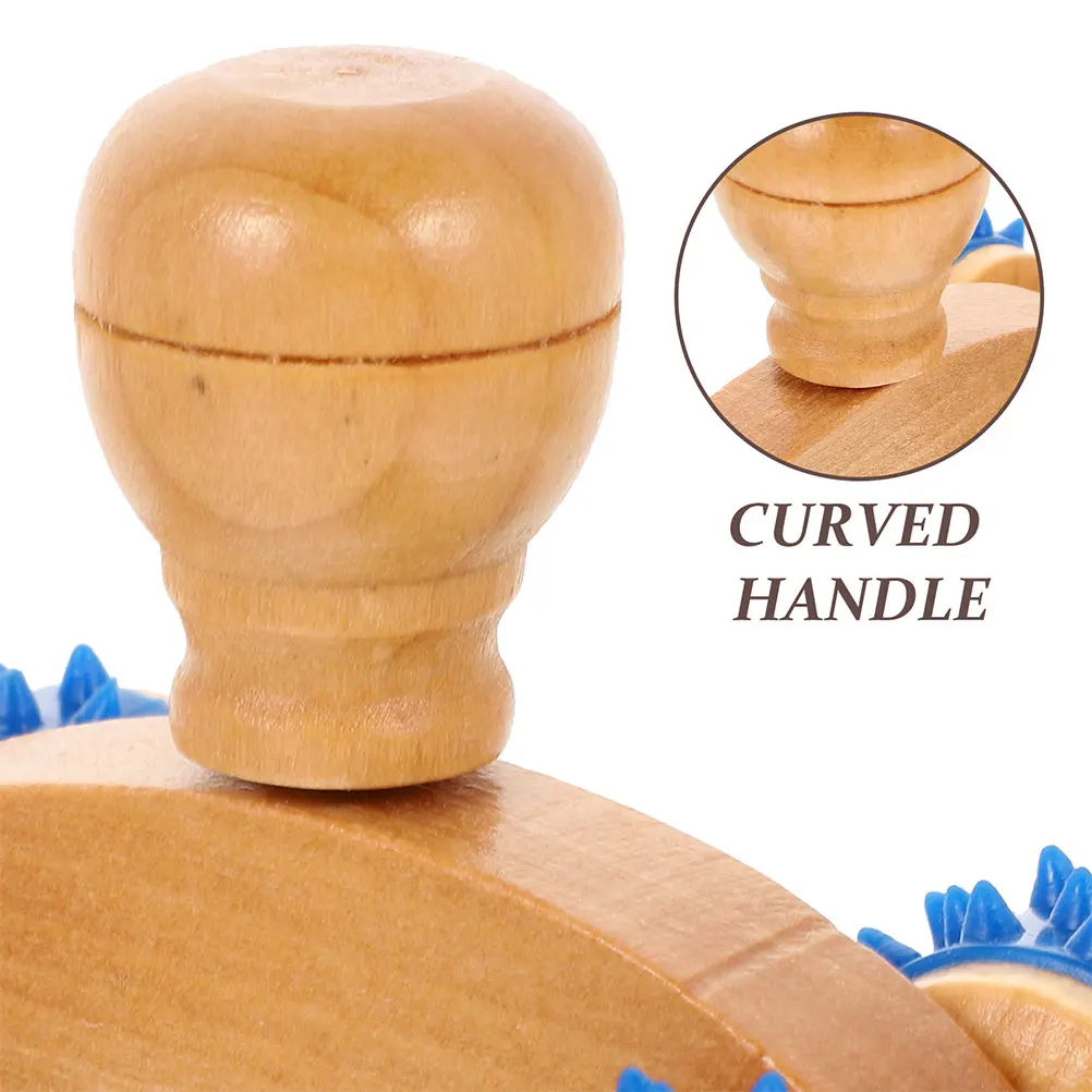 

4pcs Wooden Massage Roller Back Leg Neck Muscles Relaxer Tool Lightweight Portable Body Muscle Knot Release Pressure Relief