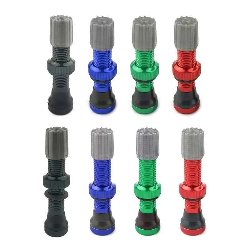 Threaded Aluminum Alloy Lightweight Vacuum Valves Nozzle For Tubeless Bikes Tires Cycling Bicycles Valves Stem