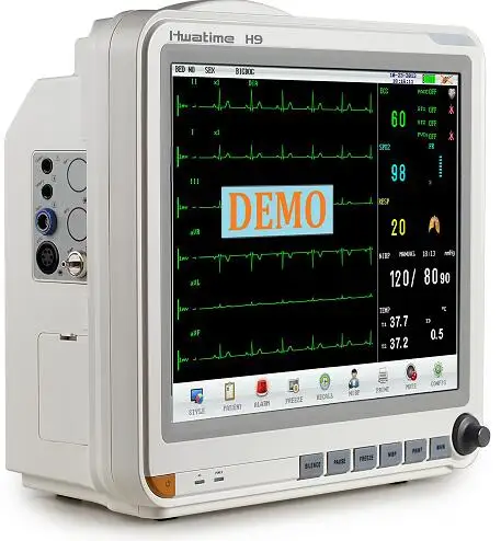 Hign Quality USB Interface Easy Operation ECG Monitor 12.1 Inch TFT Display Touch Screen Multi-Parameter Patient Monitor