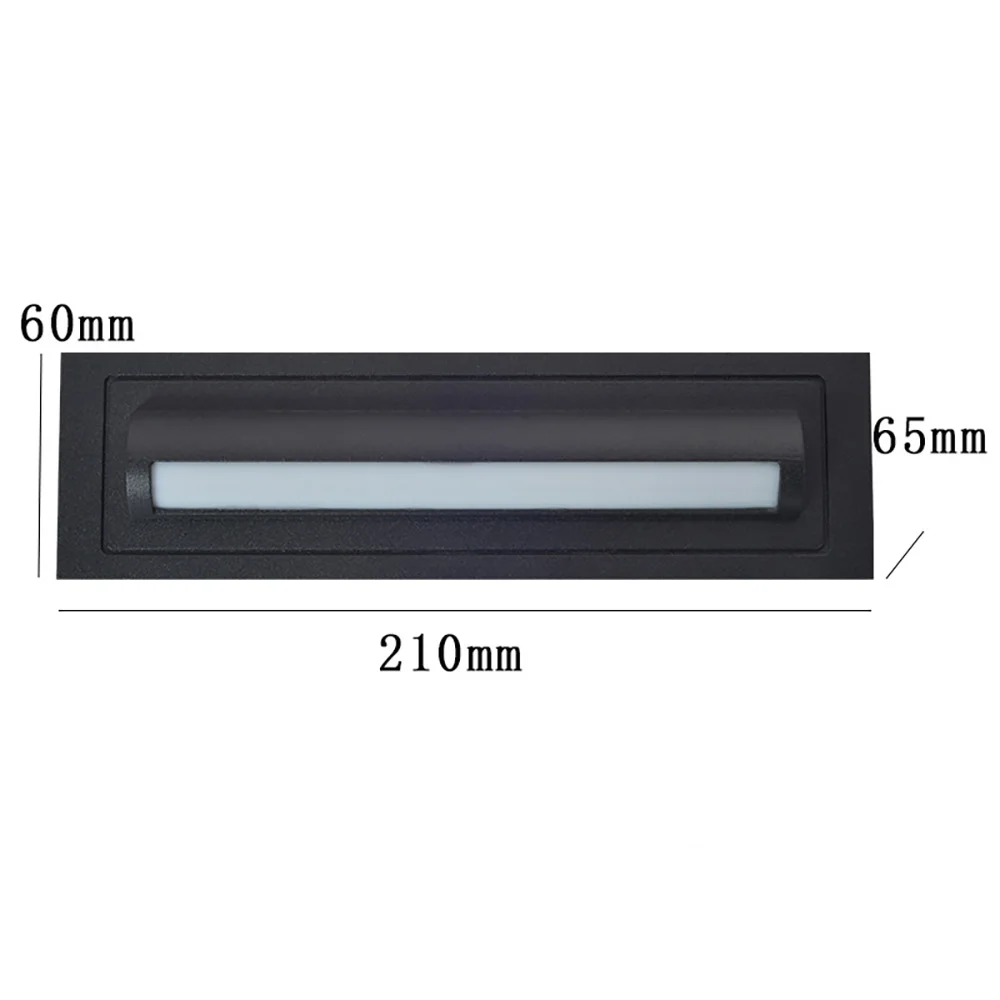 SANDIY Outdoor Wall Lamp Waterproof Step&Stair Lights Recessed Luminaire for Terrace Street Yard Balcony Exterior Lighting IP65